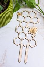 Load image into Gallery viewer, Honeycomb Wooden Plant Trellis