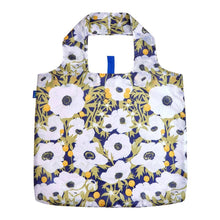 Load image into Gallery viewer, ANEMONE POPPY blu Bag Reusable Shopper Tote