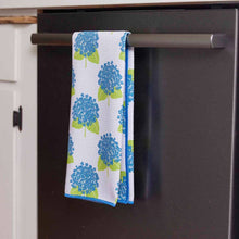 Load image into Gallery viewer, HYDRANGEA BLUE blu Kitchen Tea Towel
