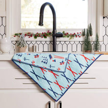 Load image into Gallery viewer, NORDIC SPORTS blu Kitchen Tea Towel