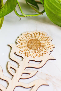Sunflower Wooden Plant Trellis