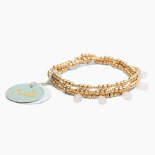 Load image into Gallery viewer, Metal Wrap - Timeless/Rose Quartz/Gold