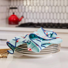 Load image into Gallery viewer, NORDIC SPORTS blu Kitchen Tea Towel