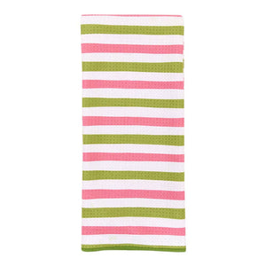 WATERMELON STRIPE blu Kitchen Tea Towel