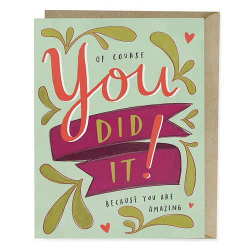 Knock Knock - You Did It Congrats Card