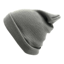 Load image into Gallery viewer, The Park Wholesale - Beanies Caps Toboggan Cuffed Soft Knit in Bulk Multi-Color Plain Blank Wholesale: Black