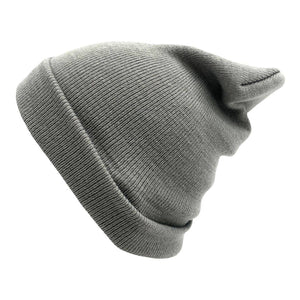 The Park Wholesale - Beanies Caps Toboggan Cuffed Soft Knit in Bulk Multi-Color Plain Blank Wholesale: Neon Green