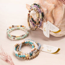 Load image into Gallery viewer, Intermix Stone Stacking Bracelet - Amethyst