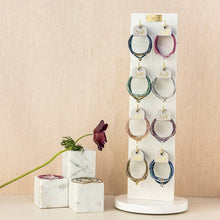 Load image into Gallery viewer, Tonal Chromacolor Miyuki Bracelet Trio - Purple/Silver