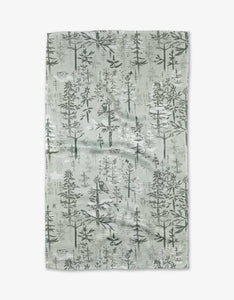 Geometry Boreal Forest Tea Towel