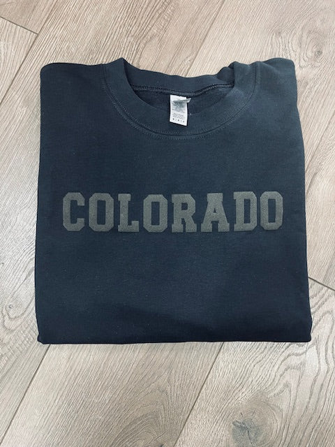 Colorado Puff Print Crew Sweatshirt