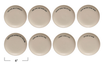 Load image into Gallery viewer, Wine Saying Stoneware Plate