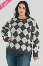 Load image into Gallery viewer, Parker Plaid Knit Sweater