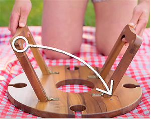 Folding Wine Table