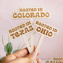 Load image into Gallery viewer, Retro State Name Plant Stakes: COLORADO
