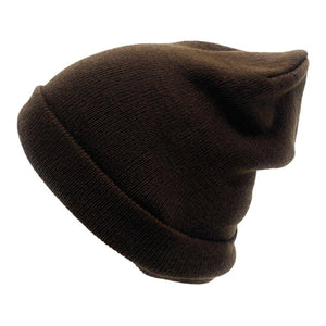 The Park Wholesale - Beanies Caps Toboggan Cuffed Soft Knit in Bulk Multi-Color Plain Blank Wholesale: Heather Grey