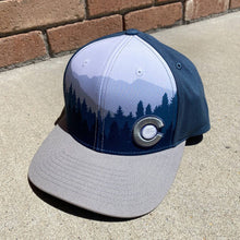 Load image into Gallery viewer, Alpine Snapback Hat - Indigo/Gray