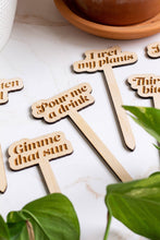 Load image into Gallery viewer, Funny Wooden Plant Markers: Gimme That Sun