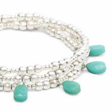 Load image into Gallery viewer, Metal Wrap - Timeless/Turquoise/Silver