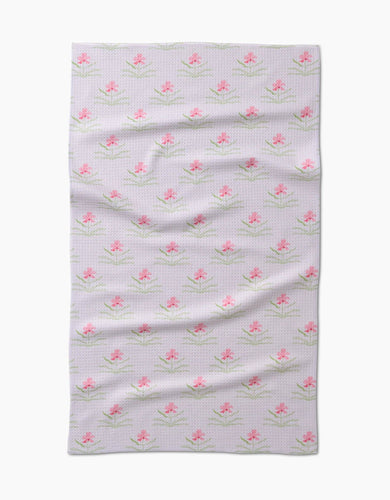Geometry - Orchids In Bloom Tea Towel