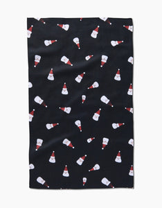 Geometry-Santa Faces Tea Towel