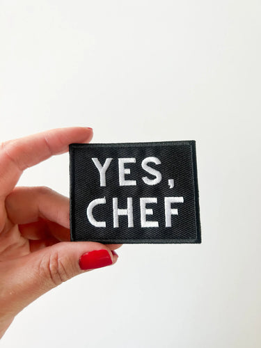 Field Trip Threads - Yes Chef Black Iron-on Sew-on Patch