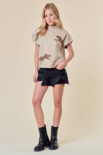 Load image into Gallery viewer, Chesney Cheetah Short Sleeve Sweater