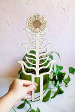 Load image into Gallery viewer, Sunflower Wooden Plant Trellis