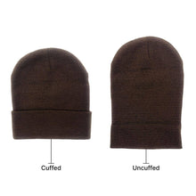 Load image into Gallery viewer, The Park Wholesale - Beanies Caps Toboggan Cuffed Soft Knit in Bulk Multi-Color Plain Blank Wholesale: Light Grey