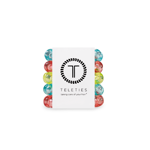 TELETIES - Spiral Hair Coils | Tiny | Summer Brights Hair Ties