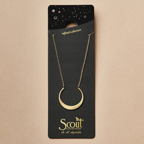 Refined Necklace Collection - Crescent/Gold