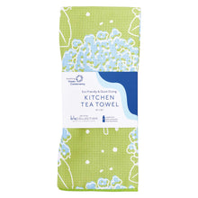 Load image into Gallery viewer, HYDRANGEA blu Kitchen Tea Towel
