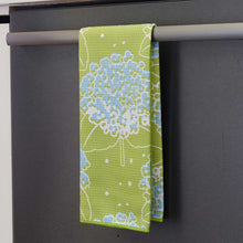 Load image into Gallery viewer, HYDRANGEA blu Kitchen Tea Towel