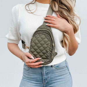 Pinelope Puffer Bum Bag: Gray