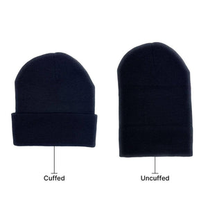 The Park Wholesale - Beanies Caps Toboggan Cuffed Soft Knit in Bulk Multi-Color Plain Blank Wholesale: Heather Grey