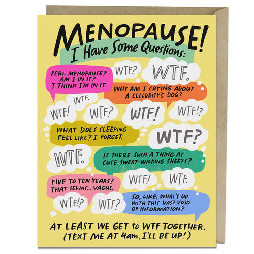 Knock Knock - I Have Some Questions Menopause Card