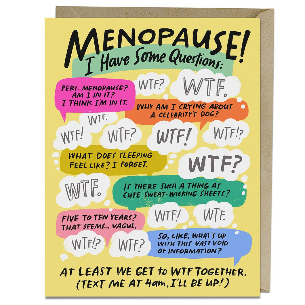 Knock Knock - I Have Some Questions Menopause Card