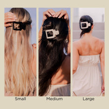 Load image into Gallery viewer, TELETIES - Square Flat Hair Clip | Med. | Blonde Tortoise