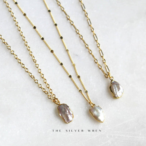 Morgan Pearl Necklace: Emry / 18 inch