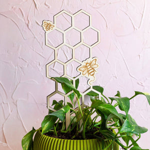 Honeycomb Wooden Plant Trellis