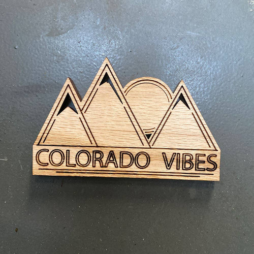Akinz - Colorado Vibes Wood Magnet