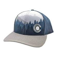 Load image into Gallery viewer, Alpine Snapback Hat - Indigo/Gray