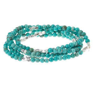 Stone Wrap: Turquoise/silver - Stone of the Sky