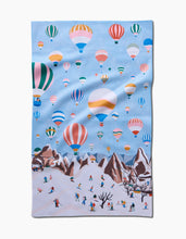 Load image into Gallery viewer, Geometry-Hot Air Balloons Tea Towel