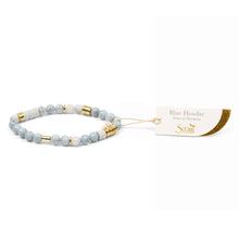 Load image into Gallery viewer, Intermix Stone Stacking Bracelet - Blue Howlite