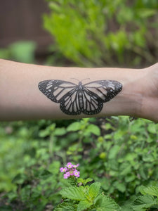 NatureTats - Monarch Butterfly Temporary Tattoo: 1-Pack