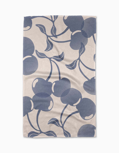 Geometry - Blue Cherry Dreams Tea Towel