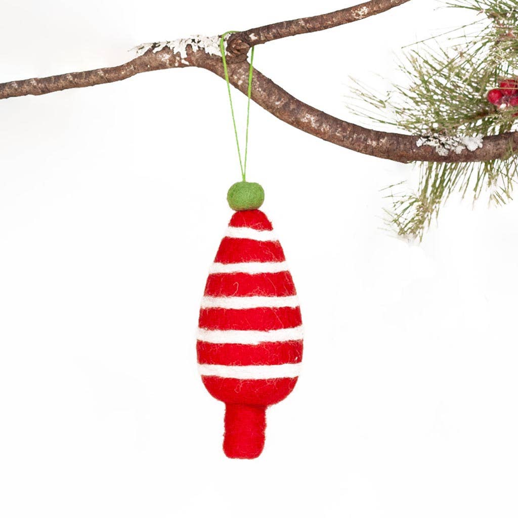 Holiday Tree Red Felt Ornament