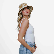 Load image into Gallery viewer, Pretty Simple - Adeline Straw Bucket Hat