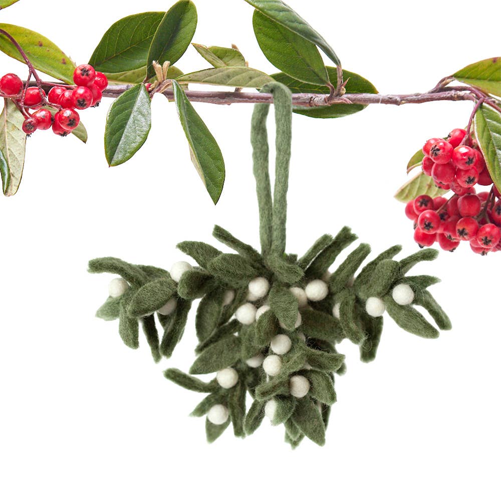 Mistletoe Felt Ornament